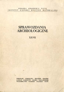 Sprawozdania Archeologiczne T. 27 (1975), Om&oacute;wienia i recenzje