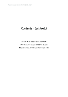 Spis treści = Contents