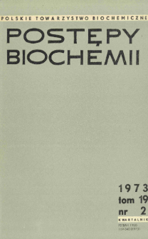 Postępy biochemii, Tom 19, Nr 2
