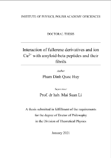 Interaction of fullerene derivatives and Cu 2+ ions with amyloid beta peptides and their fibrils