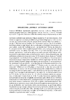 Spolszczona &bdquo;Odyseja&rdquo; Antoniego Libery.