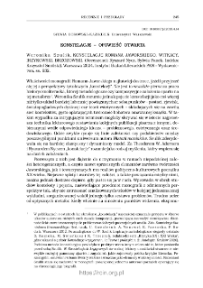 Konstelacje &ndash; opowieść otwarta.