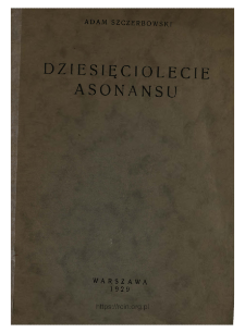 Dziesięciolecie asonansu