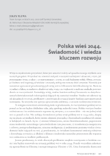 Polska wieś 2044. Świadomość i wiedza kluczem rozwoju