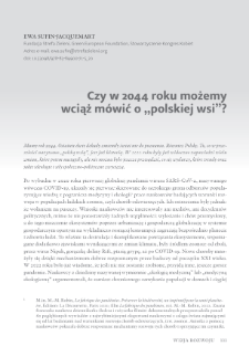 Czy w 2044 roku możemy wciąż m&oacute;wić o &bdquo;polskiej wsi&rdquo;?