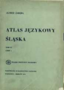 Atlas językowy Śląska. T. 4 cz. 1, Mapy 501-750