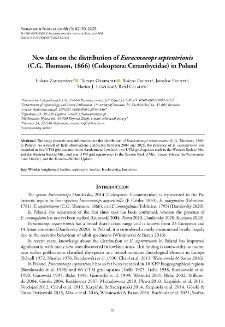New data on the distribution of Euracmaeops septentrionis (C.G. Thomson, 1866) (Coleoptera: Cerambycidae) in Poland