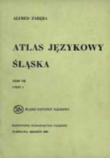 Atlas językowy Śląska. T. 7 cz. 1, Mapy 1251-1500