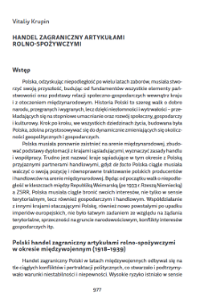 Handel zagraniczny artykułami rolno-spożywczymi