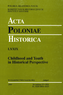Acta Poloniae Historica. T. 79 (1999), Abstracts