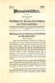 Monatsblätter Jhrg. 19, H. 3 (1905)