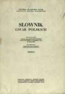 Słownik gwar polskich : źr&oacute;dła