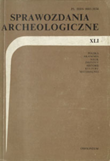 Sprawozdania Archeologiczne T. 41 (1990), Om&oacute;wienia i recenzje