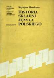 Historia składni języka polskiego