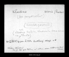 Kłodno. Files of Blonie district in the Middle Ages. Files of Historico-Geographical Dictionary of Masovia in the Middle Ages