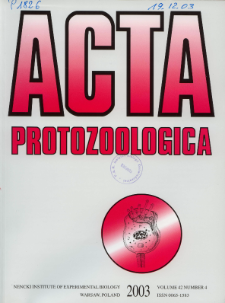 Acta Protozoologica Vol. 42 Nr 4 (2003)