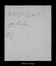 Książenice. Files of Blonie district in the Middle Ages. Files of Historico-Geographical Dictionary of Masovia in the Middle Ages