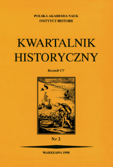 Kwartalnik Historyczny R. 105 nr 2 (1998), Recenzje