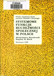 Systemowe funkcje ruchliwości społecznej w Polsce