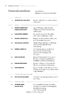 Teksty Drugie Nr 6 (2025), Table of contents