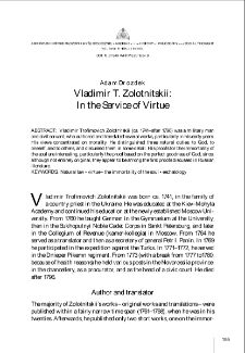 Vladimir T. Zolotnitskii : In the Service of Virtue