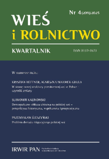 Wzorce zmian demograficznych na obszarach wiejskich Polski Wschodniej