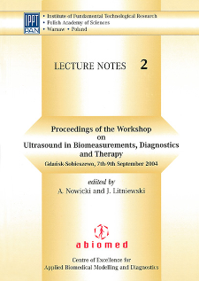 Proceedings of the Workshop on Ultrasound in Biomeasurements, Diagnostics and Therapy : Gdańsk-Sobieszewo, 7th-9th September 2004