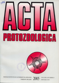 Acta Protozoologica Vol. 44 Nr 3 (2005)