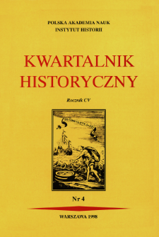 Kwartalnik Historyczny. R. 105 nr 4 (1998), Kronika