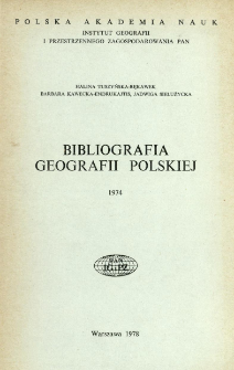 Bibliografia Geografii Polskiej 1974