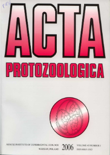 Acta Protozoologica Vol. 45 Nr 1 (2006)