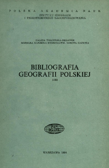 Bibliografia Geografii Polskiej 1980
