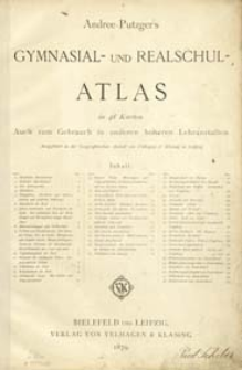 Andree-Putzger's Gymnasial- und Realschul-Atlas in 48 Karten : auch zum Gebrauch in anderen h&ouml;heren Lehranstalten