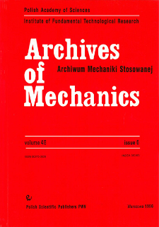 Archives of Mechanics Vol. 48 nr 6 (1996)