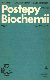 Postępy biochemii, Tom 23, Nr 2
