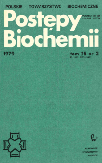 Postępy biochemii, Tom 25, Nr 2