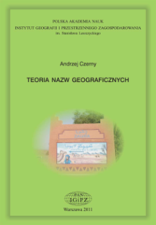 Teoria nazw geograficznych = Theory of geographical names