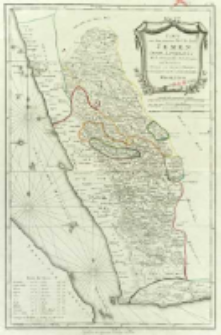 Karte von dem groessten Theil des Landes Jemen Imame, Kaukeban &. &.. : Nach astronomischen Beobachtungen, und Reisemaassen