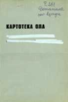Kartoteka Ogólnosłowiańskiego atlasu językowego (OLA); Domaniewek (281)