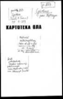 Kartoteka Ogólnosłowiańskiego atlasu językowego (OLA); Garbno (253)