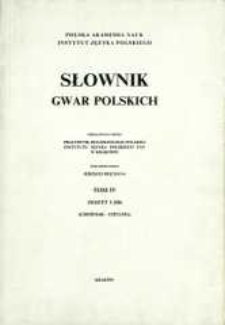 Słownik gwar polskich. T. 4 z. 1 (10), Choiniak-chylma