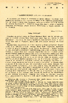 Kwartalnik Historyczny R. 69 nr 1 (1962), Miscellanea