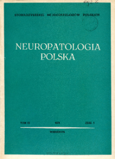 Neuropatologia Polska T.9 z.1 (1971)