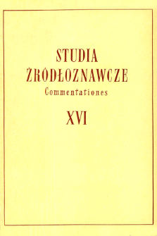 Jeszcze o przywilejach rycerskich syn&oacute;w Odonica