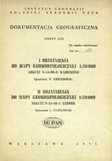 Objaśnienia do mapy geomorfologicznej 1:50 000 : arkusz N-34-98-B Wąbrzeźno