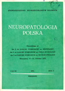 Neuropatologia Polska T.12 z.2 (1974)