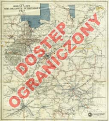 Og&oacute;lna mapa sieci kolejowej i autobusowej P.K.P. : na rok 1937-1938 : skala 1:1 500 000