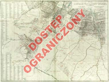 Plan kopalń i p&oacute;l naftowych, gmin Borysław, Tustanowice, Mrażnica = Plan der Naphtag-gruben und -felder der Gemeinden Borysław, Tustanowice, Mrażnica