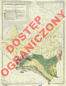 Carte g&eacute;ologique de la R&eacute;publique Polonaise