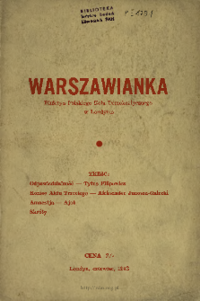 Warszawianka : biuletyn Polskiego Koła Demokratycznego w Londynie 1943